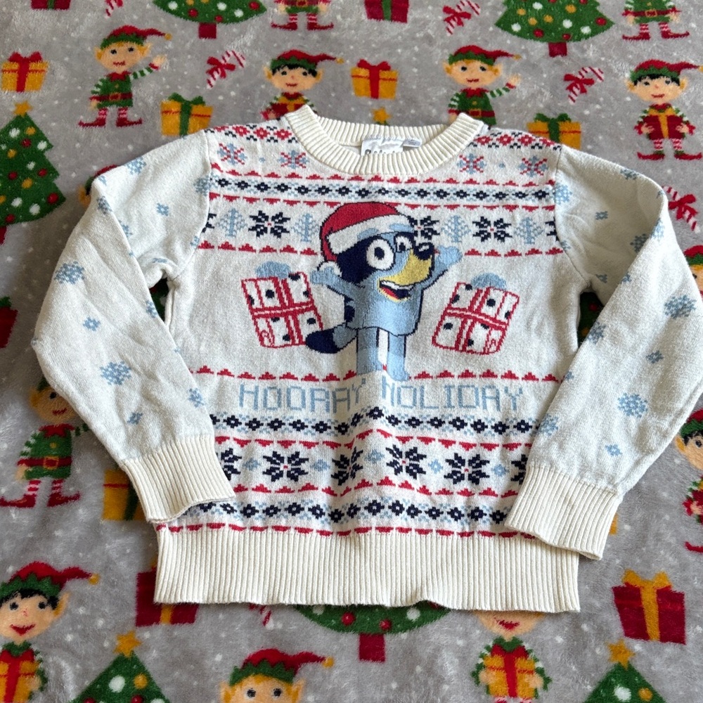 Bluey Hooray Holiday Sweater